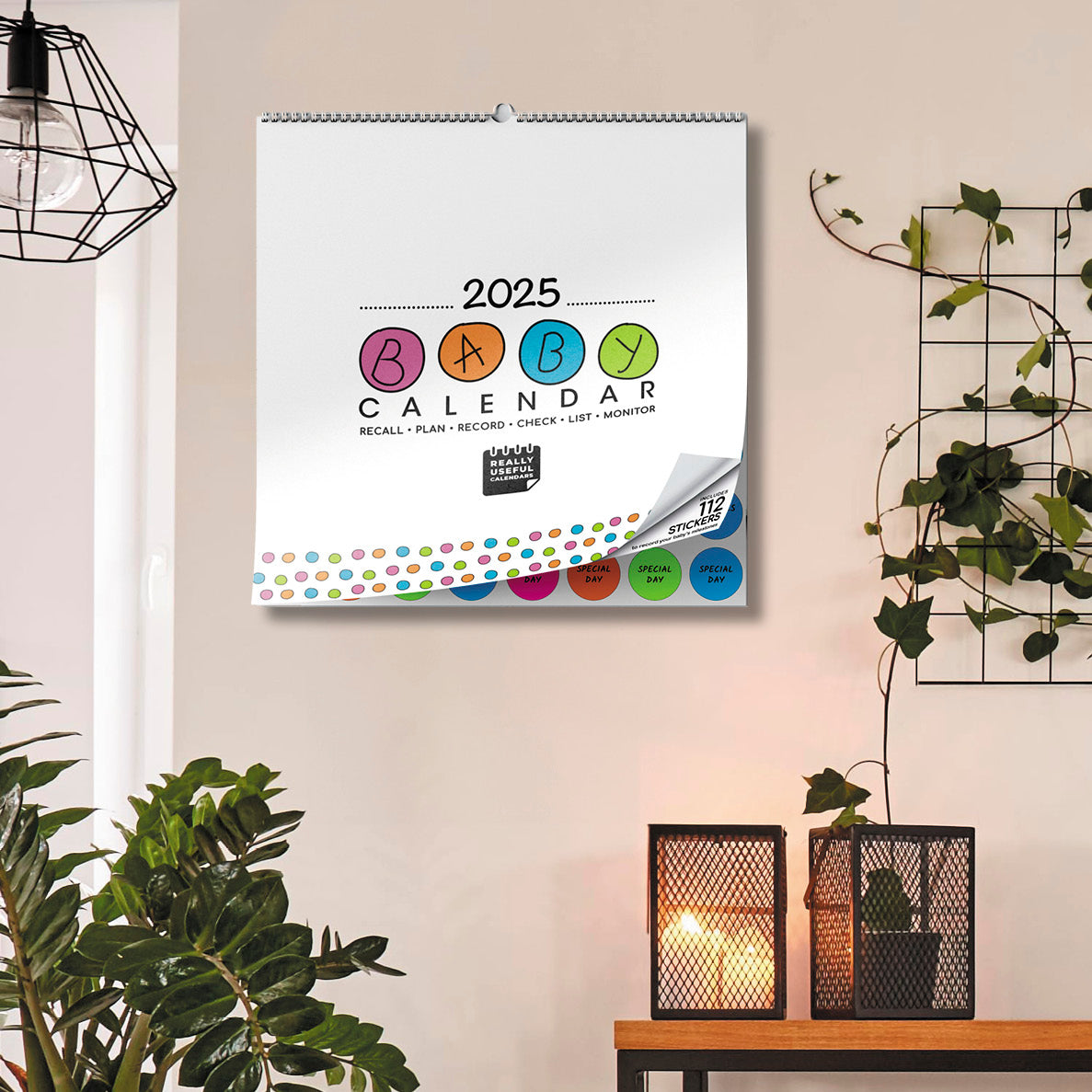 Baby Calendar 2025: Ideal Baby Shower Gift or for new parents, track pregnancy through to birth.